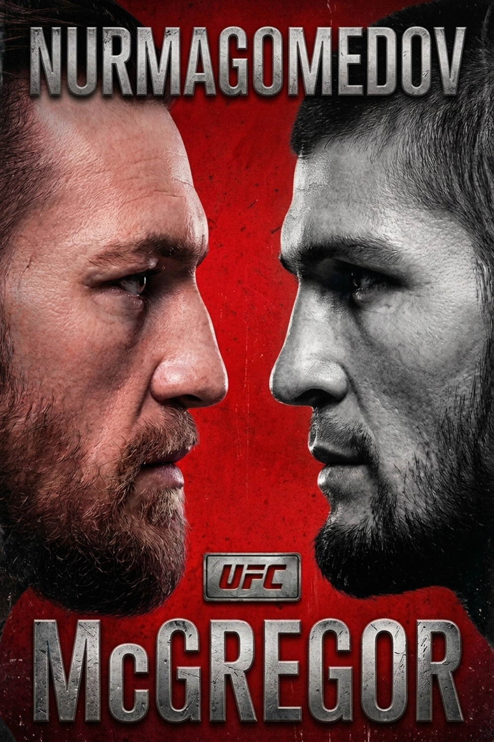 The final printed fight poster